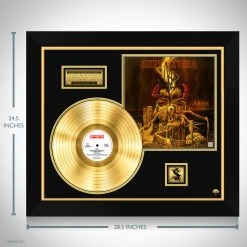 RARE-T Limited Edition Frames Sepultura Arise Gold LP Limited Signature Edition Licensed Custom Frame