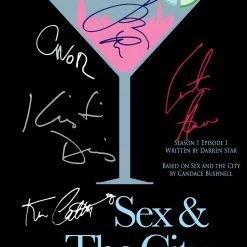 RARE-T Sex And The City Script Limited Signature Edition Studio Licensed Custom Frame