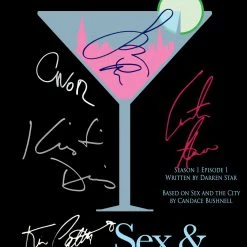 RARE-T Sex And The City Script Limited Signature Edition Studio Licensed Custom Frame