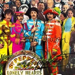 RARE-T Limited Edition Frames The Beatles Sgt. Pepper's Lonely Hearts Club Band Gold LP Limited Signature Edition Studio Licensed Custom Frame 15 RARE-T Limited Edition Frames The Beatles Sgt. Pepper's Lonely Hearts Club Band Gold LP Limited Signature Edition Studio Licensed Custom Frame