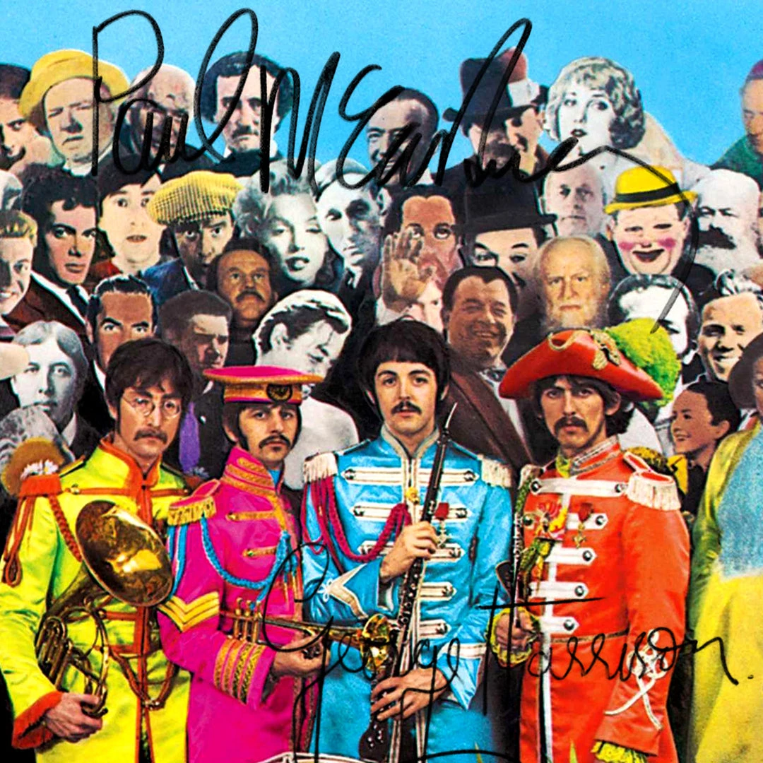 RARE-T The Beatles - Sgt. Pepper's Lonely Hearts Club Band LP Cover Limited Signature Edition Studio Licensed Custom Frame 4 RARE-T The Beatles - Sgt. Pepper's Lonely Hearts Club Band LP Cover Limited Signature Edition Studio Licensed Custom Frame