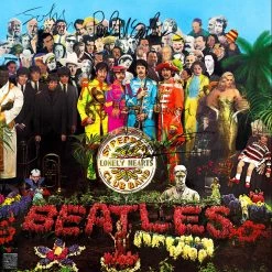 RARE-T The Beatles Sgt. Pepper's Lonely Hearts Club Band Platinum LP Limited Signature Edition Studio Licensed Custom Frame