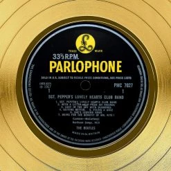 RARE-T Limited Edition Frames The Beatles Sgt. Pepper's Lonely Hearts Club Band Gold LP Limited Signature Edition Studio Licensed Custom Frame 16 RARE-T Limited Edition Frames The Beatles Sgt. Pepper's Lonely Hearts Club Band Gold LP Limited Signature Edition Studio Licensed Custom Frame