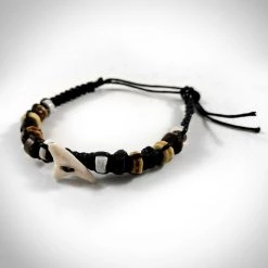RARE-T Shark Tooth - Authentic Fossilized Shark Tooth Bracelet Ancient Artifacts