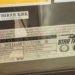 Rare-T Exclusive 'Star Trek Sweater Hand Signed By William Shatner' Custom Frame