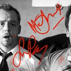 RARE-T Shaun Of The Dead Limited Signature Edition Studio Licensed Photo Custom Frame Limited Edition Frames