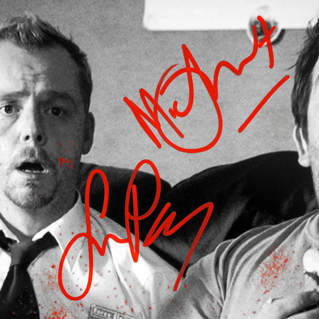 RARE-T Shaun Of The Dead Limited Signature Edition Studio Licensed Photo Custom Frame Limited Edition Frames 2 RARE-T Shaun Of The Dead Limited Signature Edition Studio Licensed Photo Custom Frame Limited Edition Frames