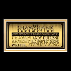 RARE-T Shawshank Redemption Photo Limited Signature Edition Licensed Custom Frame Limited Edition Frames