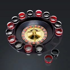 RARE-T Shot Glass Casino Roulette Game Barware & Signs