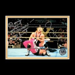 RARE-T NEW WWE - Bret Hart & Owen Hart Photo Limited Signature Edition Studio Licensed Custom Frame