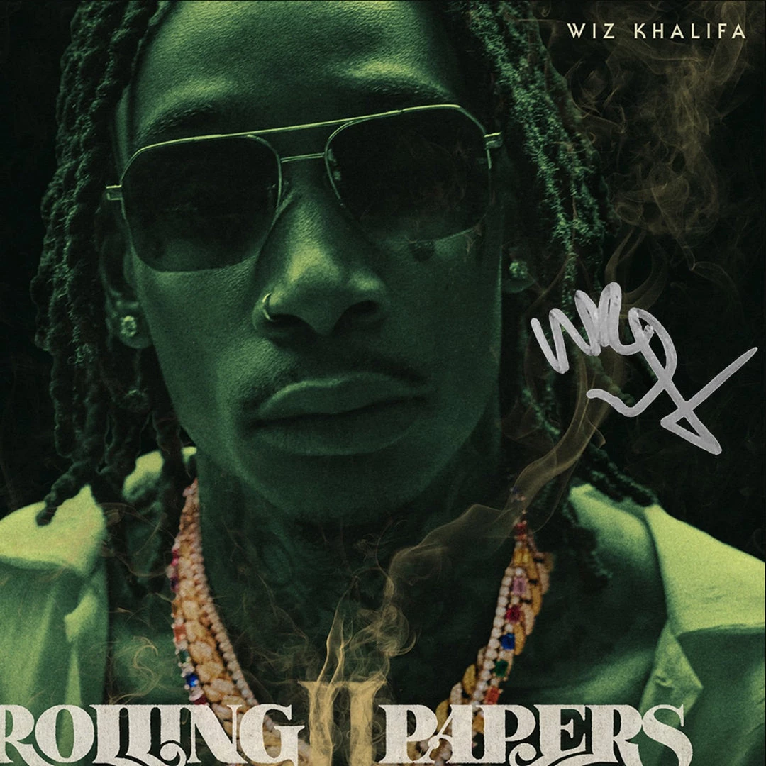 RARE-T Wiz Khalifa - Rolling Papers 2 Platinum LP Limited Signature Edition Studio Licensed Custom Frame 4 RARE-T Wiz Khalifa - Rolling Papers 2 Platinum LP Limited Signature Edition Studio Licensed Custom Frame