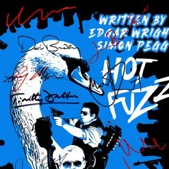 RARE-T Hot Fuzz Script Limited Signature Edition Studio Licensed Custom Frame Limited Edition Frames