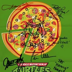 RARE-T Teenage Mutant Ninja Turtles Cartoon Script Limited Signature Edition Studio Licensed Custom Frame