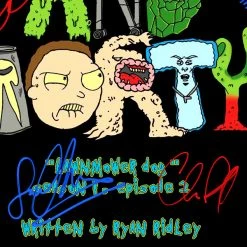 RARE-T Rick And Morty Script Limited Signature Edition Studio Licensed Custom Frame