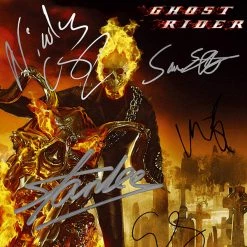 RARE-T Ghost Rider Script Limited Signature Edition Studio Licensed Custom Frame Limited Edition Frames