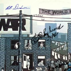 RARE-T War - The World Is A Ghetto Gold LP Limited Signature Edition Studio Licensed Custom Frame
