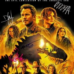 RARE-T Jurassic World Dominion Movie Mini Poster Limited Signature Edition Studio Licensed Custom Frame