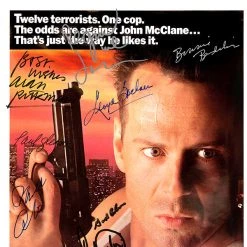 RARE-T Die Hard Mini Poster Limited Signature Edition Studio Licensed Custom Frame