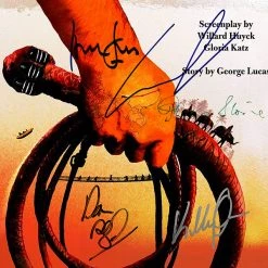 RARE-T Limited Edition Frames Indiana Jones And The Temple Of Doom Script Limited Signature Edition Studio Licensed Custom Frame