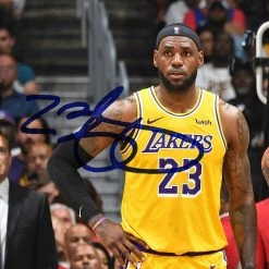RARE-T Sports Memorabilia Lebron James & Anthony Davis Los Angeles Lakers Photo Limited Signature Edition Licensed Custom Frame