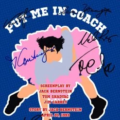 RARE-T Ace Ventura: Pet Detective Script Limited Signature Edition Studio Licensed Custom Frame