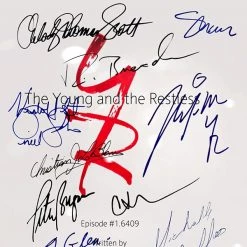 RARE-T Ready To Ship! - The Young And The Restless Script Limited Signature Edition Studio Licensed Custom Frame