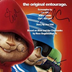 RARE-T Limited Edition Frames Alvin & The Chipmunks Script Limited Signature Edition Studio Licensed Custom Frame