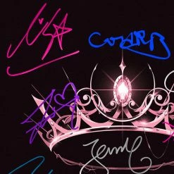 RARE-T Blackpink - The Album Gold LP Limited Signature Edition Studio Licensed Custom Frame