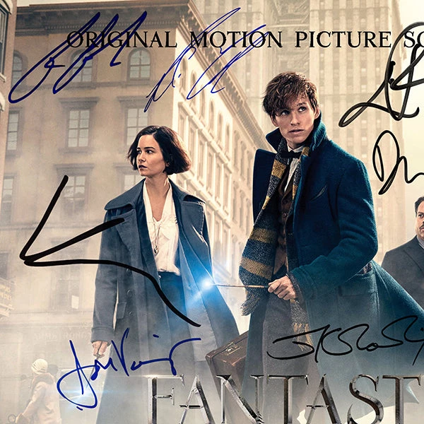 RARE-T Fantastic Beasts And Where To Find Them - Original Motion Picture Soundtrack Gold LP Limited Signature Edition Studio Licensed Custom Frame Limited Edition Frames 4 RARE-T Fantastic Beasts And Where To Find Them - Original Motion Picture Soundtrack Gold LP Limited Signature Edition Studio Licensed Custom Frame Limited Edition Frames