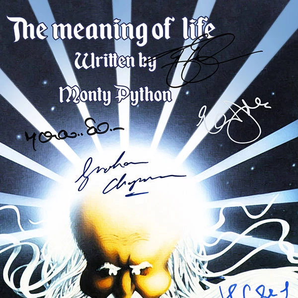 RARE-T Limited Edition Frames Monty Python’s The Meaning Of Life Script Limited Signature Edition Studio Licensed Custom Frame 5 RARE-T Limited Edition Frames Monty Python’s The Meaning Of Life Script Limited Signature Edition Studio Licensed Custom Frame