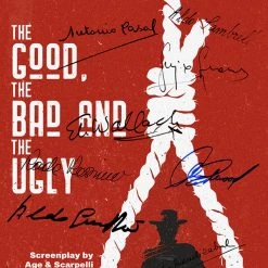 RARE-T The Good The Bad The Ugly Transcript Limited Signature Edition Studio Licensed Custom Frame