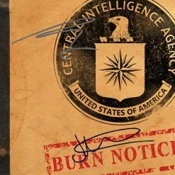 RARE-T NEW Burn Notice Script Limited Signature Edition Studio Licensed Custom Frame