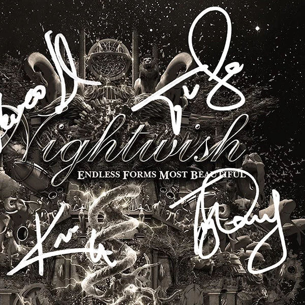 RARE-T Nightwish - Endless Forms Most Beautiful LP Cover Limited Signature Edition Studio Licensed Custom Frame Limited Edition Frames 4 RARE-T Nightwish - Endless Forms Most Beautiful LP Cover Limited Signature Edition Studio Licensed Custom Frame Limited Edition Frames