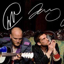 RARE-T Limited Edition Frames Coldplay Band Photo Limited Signature Edition Studio Licensed Custom Frame