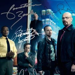 RARE-T Breaking Bad Cast Photo Limited Signature Edition Studio Licensed Custom Frame Limited Edition Frames