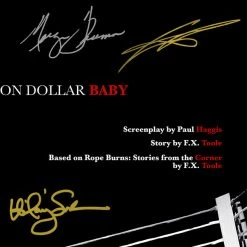RARE-T Limited Edition Frames Million Dollar Baby Script Limited Signature Edition Studio Licensed Custom Frame
