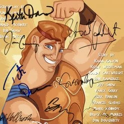 RARE-T Limited Edition Frames Hercules 1997 Script Limited Signature Edition Studio Licensed Custom Frame