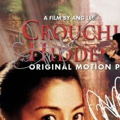 RARE-T Crouching Tiger Hidden Dragon - Original Motion Picture Soundtrack Gold LP Limited Signature Edition Studio Licensed Custom Frame