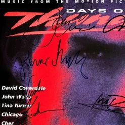 RARE-T Days Of Thunder - Original Motion Picture Soundtrack Gold LP Limited Signature Edition Studio Licensed Custom Frame