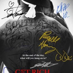 RARE-T Get Rich Or Die Tryin’ Script Limited Signature Edition Studio Licensed Custom Frame Limited Edition Frames