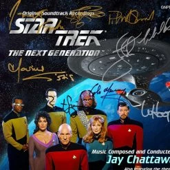 RARE-T Star Trek The Next Generation - Soundtrack Gold LP Limited Signature Edition Studio Licensed Custom Frame Limited Edition Frames