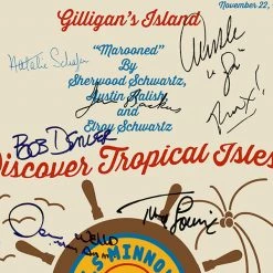 RARE-T Gilligan's Island Script Limited Signature Edition Studio Licensed Custom Frame