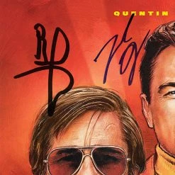 RARE-T Once Upon A Time In Hollywood - Original Motion Picture Gold LP Limited Signature Edition Studio Licensed Custom Frame