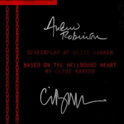 RARE-T Hellraiser Script Limited Signature Edition Studio Licensed Custom Frame Limited Edition Frames