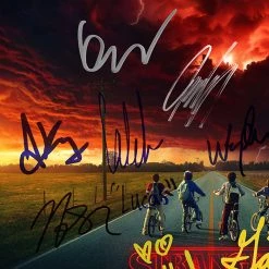 RARE-T Gold & Platinum Records Stranger Things - Music From The Netflix Original Series Platinum LP Limited Signature Edition Studio Licensed Custom Frame