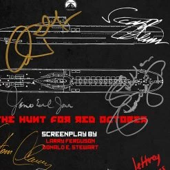 RARE-T The Hunt For The Red October Script Limited Signature Edition Studio Licensed Custom Frame