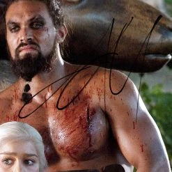 RARE-T Game Of Thrones - Khal Drogo & Daenerys Photo Limited Signature Edition Studio Licensed Custom Frame Limited Edition Frames