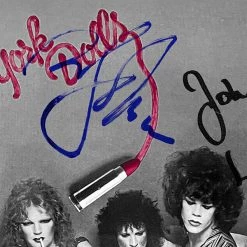 RARE-T New York Dolls - 1973 Gold LP Limited Signature Edition Studio Licensed Custom Frame