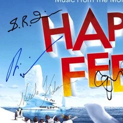 RARE-T Happy Feet - Music From The Motion Picture Platinum LP Limited Signature Edition Studio Licensed Custom Frame 15 RARE-T Happy Feet - Music From The Motion Picture Platinum LP Limited Signature Edition Studio Licensed Custom Frame