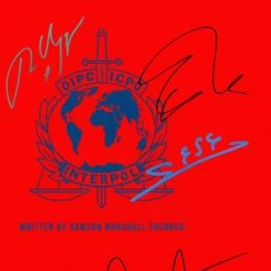 RARE-T Limited Edition Frames Red Notice Transcript Limited Signature Edition Studio Licensed Custom Frame